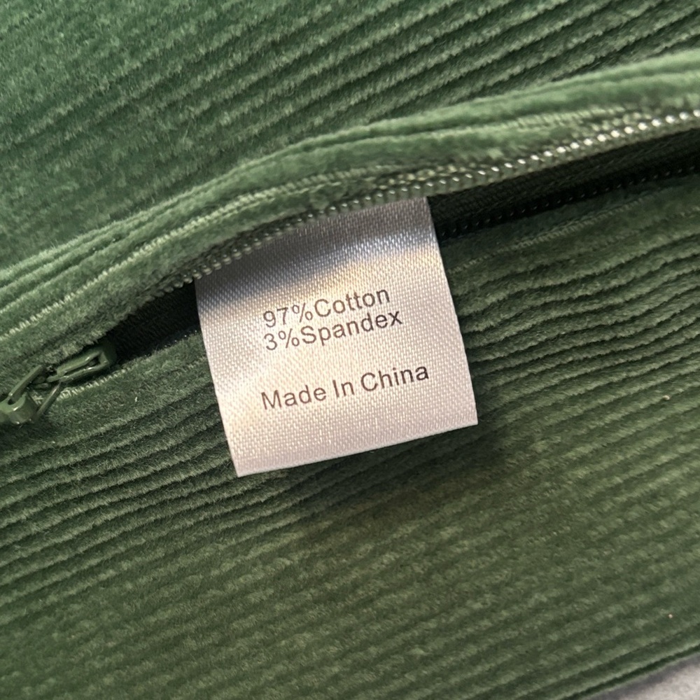 Tuckernuck Ashford High-Waisted Kick
Ankle Corduroy Pants L Green - Picture 12 of 12